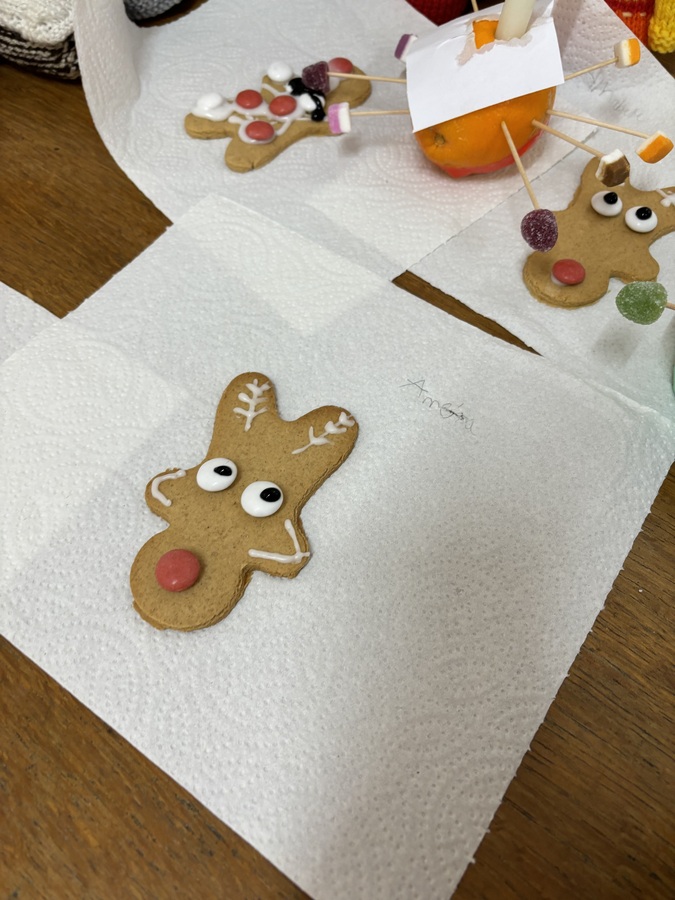 Reindeer Iced Biscuits
